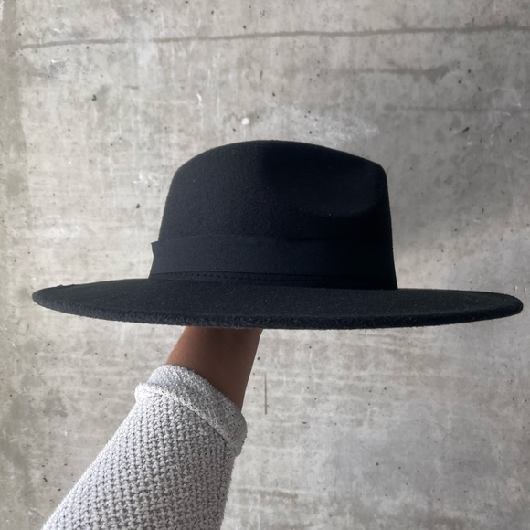 Temecula Felt Fedora Hat - Black - Picture 2 of 5